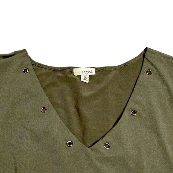 Haani Green  Stretch Shift Dress Size Medium - Picture 4 of 5